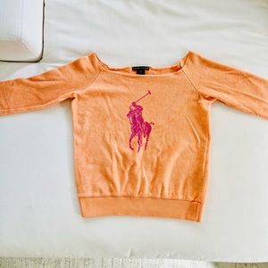 Ralph Lauren semi-off-the-shoulder top